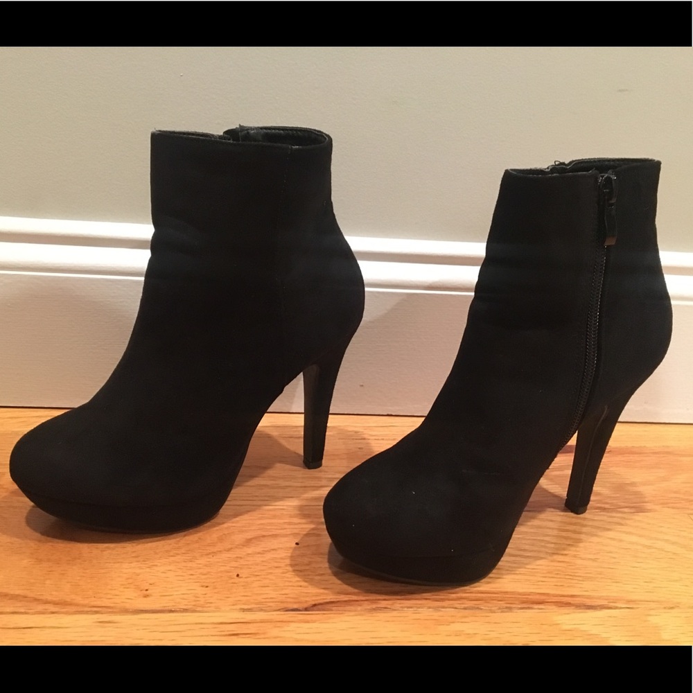 Black boots.